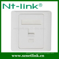 Одиночная передняя панель для RJ45 86 * 86 Keystone Jack